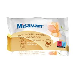 Servetele umede demachiante Misavan, 20 buc