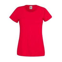 Lady fit Red T-shirt Original Fruit of the Loom