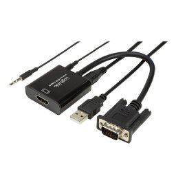 Adaptor Logilink VGA, Audio - HDMI