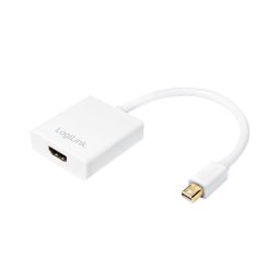 Adaptor LOGILINK CV0036B, Mini-DisplayPort - HDMI, 15cm, 4K UHD/30Hz, Alb