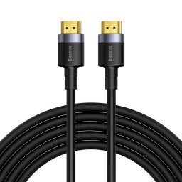 CABLU video Baseus Cafule, HDMI (T) la HDMI (T), rezolutie maxima 4K UHD (3840 x 2160) la 60 Hz, conectori auriti, 5m, negru "CADKLF-H01" - 6953156218215