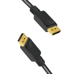 Cablu Logilink CV0139, DisplayPort male - DisplayPort male, 5 m, NEGRU
