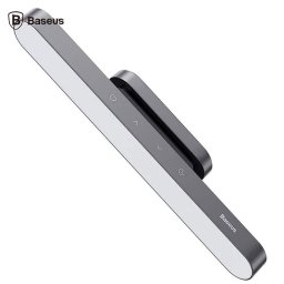 LAMPA BIROU LED Baseus Magnetic Stepless, 100 lumeni,4.5W,3 trepte intensitate luminoasa,4 butoane tactile,magnetic, ABS, alimentare: cablu inclus, gri "DGXC-C0G" -6953156203938
