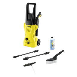 Aparat de curatat cu presiune Karcher K2 Premium Power Control, 1400W, 110 bar presiune maxima, 360 l/h debit maxim, Furtun de presiune 7 m, duza murdarie grosiera, sistem Quick Connect pe aparat