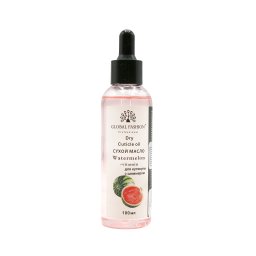 Ulei de cuticule cu pipetă, aromă de pepene verde, Global Fashion, 100 ml