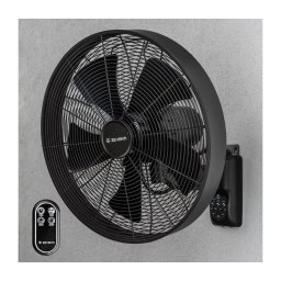 ZEVENTI - Ventilator de perete FREEZE 50W/230V Ø 45 cm negru + telecomandă