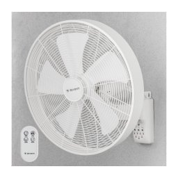 ZEVENTI - Ventilator de perete FREEZE 50W/230V, diametru 45 cm, alb, cu telecomandă