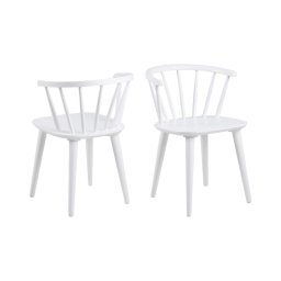 Scaun de dining RUBY, 1 buc., alb