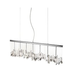 Lustră de cristal pe cablu Kolarz 104.87.5 STRETTA 7xG9/40W/230V crom lucios