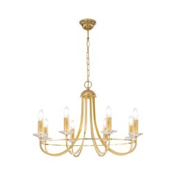 Kolarz 330.88.8C - Candelabru cristal IMPERIAL 8xE14/60W/230V auriu