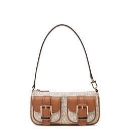 MICHAEL KORS Geantă mică Zoey Sm Conv Pouchette 32S5GZCU1B 149 vanilla/acrn