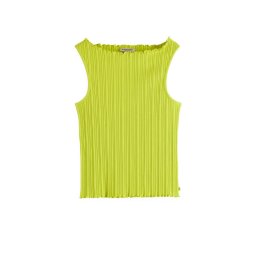SCOTCH & SODA Top Structured Rib Tank U9A00645T SCU738 citrus yellow
