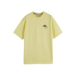 SCOTCH & SODA T-Shirt Relaxed-Fit Front And Back Artwork 180050 7653 sorbet yellow