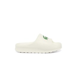LACOSTE Șlapi Serve Slide 1.0 48CFA00221Y5 off wht/dk grn