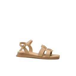 Sandale casual damă Dogati joase, bej, din piele naturală MIR80-38 EU