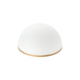 Abajur de rezervă din sticlă pentru lustră și lampadar OLD LAMP E27 d. 30 cm alb/auriu
