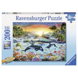 Puzzle Paradisul Delfinilor, 200 Piese
