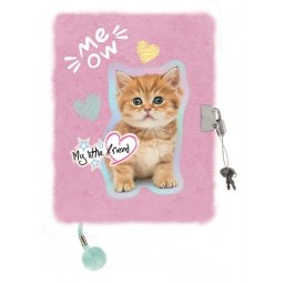 Jurnal cu Lacat, Plusat, St.Majewski, Pastel Kitty 2025 A5, 96 foi Dictando