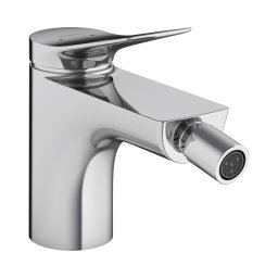 Baterie bideu, Hansgrohe, Vivenis, cu ventil, crom