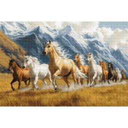 Set goblen de cusut, cu diagrama, Spirit liber, 30x20 cm