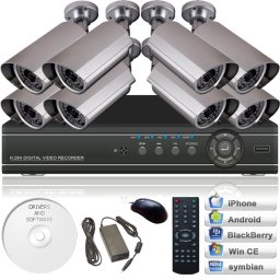 KIT supraveghere video 8 camere CCTV 6008A 5MP