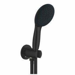Set dus cu porter si alimentare Grohe New Tempesta 110, negru mat