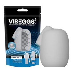 VIBEGGS Blow Misty - ou vibrator masturbator - alb