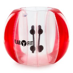 KLARFIT Bubball AR Bubble Ball minge pentru copii 120x150cm EN71P PVC 0,5 mm rosie (FITN4-Bubball AR)