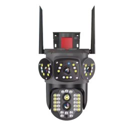 Camera de supraveghere 3 IN 1 M145 Tripla 6K cu 6 Megapixeli Wireless Rotire automata Inteligent tracking Supravegheaza 3 zone simultan