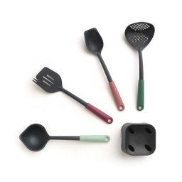 Ustensile gatit Set 4 Ustensile si Suport Tasty Plus plastic