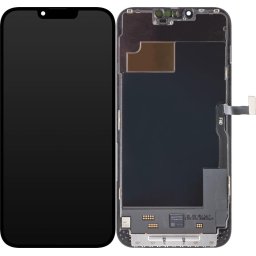 Piese si componente Display cu Touchscreen ZY pentru Apple iPhone 13 Pro Max, cu Rama, Versiune LCD In-Cell, Negru