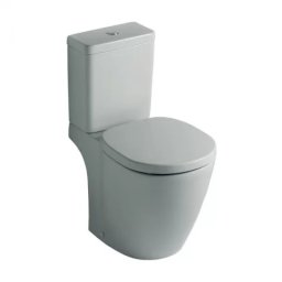 Set PROMO vas WC pe pardoseala Ideal Standard Connect Cube cu rezervor aparent si capac alb -E716401