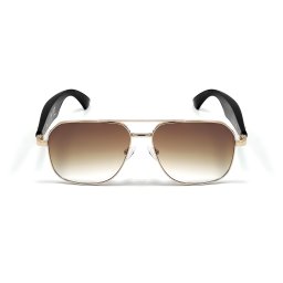 Ochelari Smart iSEN GY100, Lentile Portocalii Polarizate, Traducere AI in Timp Real, Microfon, Difuzoare, Bluetooth, Muzica, Apeluri, Asistenta Vocala, Control Camera la Distant, Incarcare Magnetica