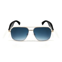 Ochelari Smart iSEN GY100, Lentile Albastre Polarizate, Traducere AI in Timp Real, Microfon, Difuzoare, Bluetooth, Muzica, Apeluri, Asistenta Vocala, Control Camera la Distant, Incarcare Magnetica