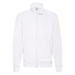 Biała bluza męska Lightweight Sweat Jacket Fruit of the Loom