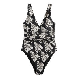 Next Costum de baie întreg negru / alb