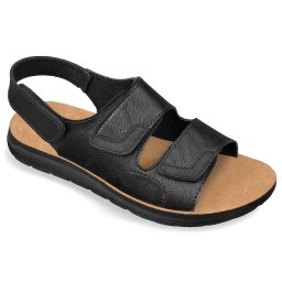 Sandale confort, pentru barbati, OrtoMed 2718-P442 negru