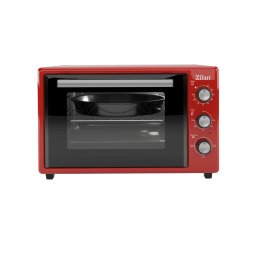 Cuptor electric zilan zln5322 gusto, capacitate 35l, temperatura maxima 250c, timer, element incalzire ascuns, putere 1800w, rosu
