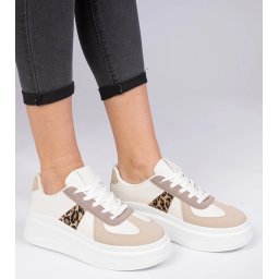 Gemre Adidași maro pe platformă Mishel