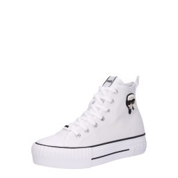 Karl Lagerfeld Sneaker înalt culoarea pielii / negru / alb
