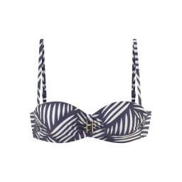 LASCANA Sutien costum de baie albastru marin / alb