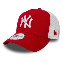 Sapca New Era clean trucker new york yankees rosu