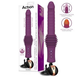 Action Roxer Heating, Thrusting & Vibrating Sex Machine with Remote Control Purple