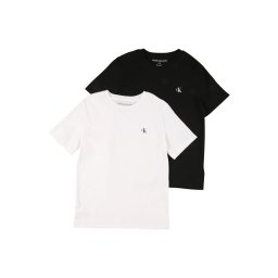Calvin Klein Jeans Tricou negru / alb