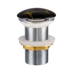 Ventil de lavoar COMAD CLICK-CLACK T201M-B12-3 CLICK-CLACK d. 7 cm negru mat