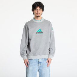 Hanorac adidas Equipment Reflective Crew Neck Sweatshirt Grey/ Medium Grey Heather