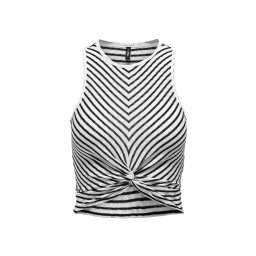 ONLY Top Onlsandy S/L Twist Jrs 15319507 C-N10 black/cloud dancer