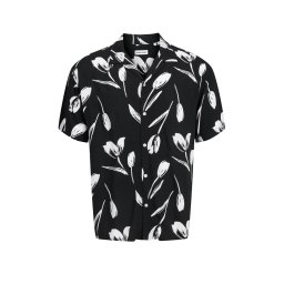 JACK & JONES Cămaşă Jjejeff Charge Resort Ss Sn 12269082 C-N10 black