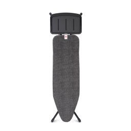 Masa de calcat Brabantia B 1003351, 124x38 cm, 7 pozitii de reglare, Suport generator de abur, Negru