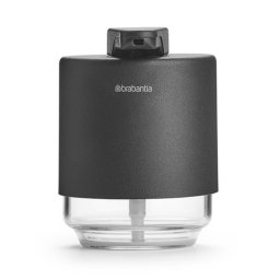 Dozator de sapun lichid Brabantia MindSet 1005672, 200 ml, Deschidere larga, Gri inchis